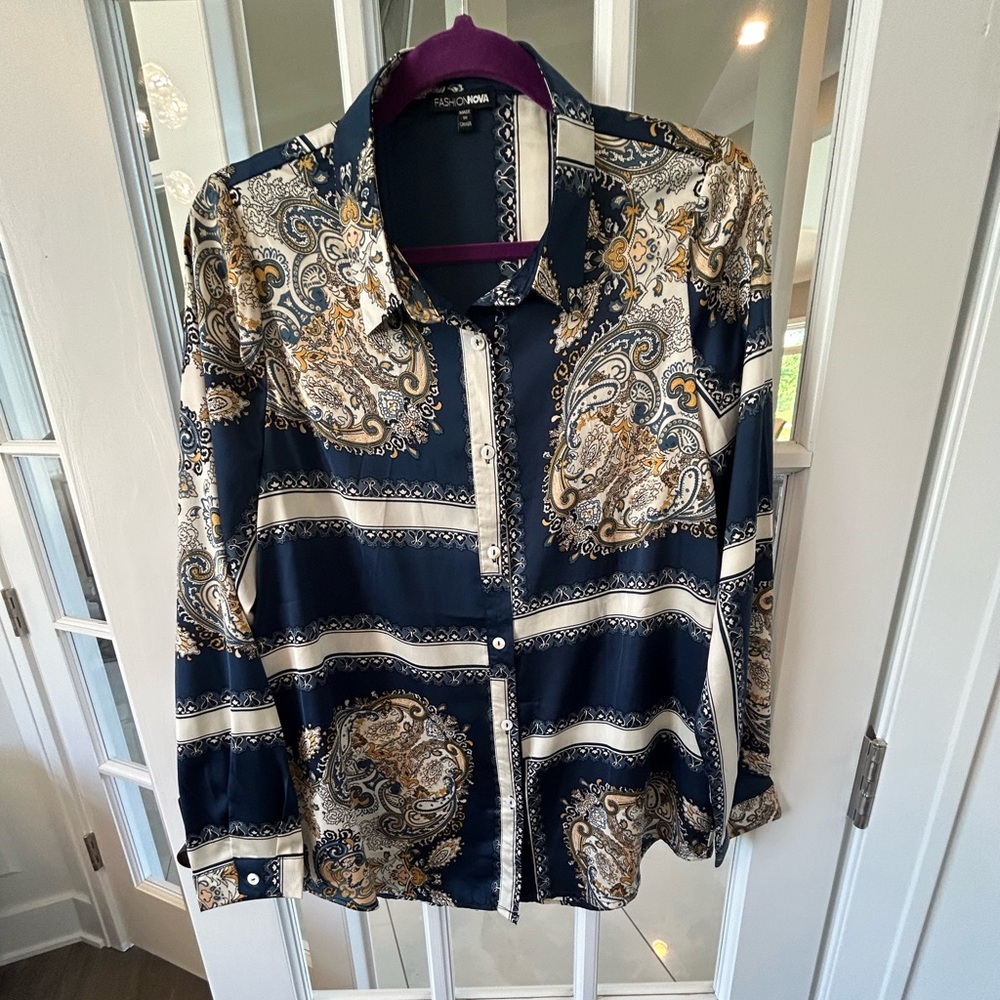 Versace inspired button up